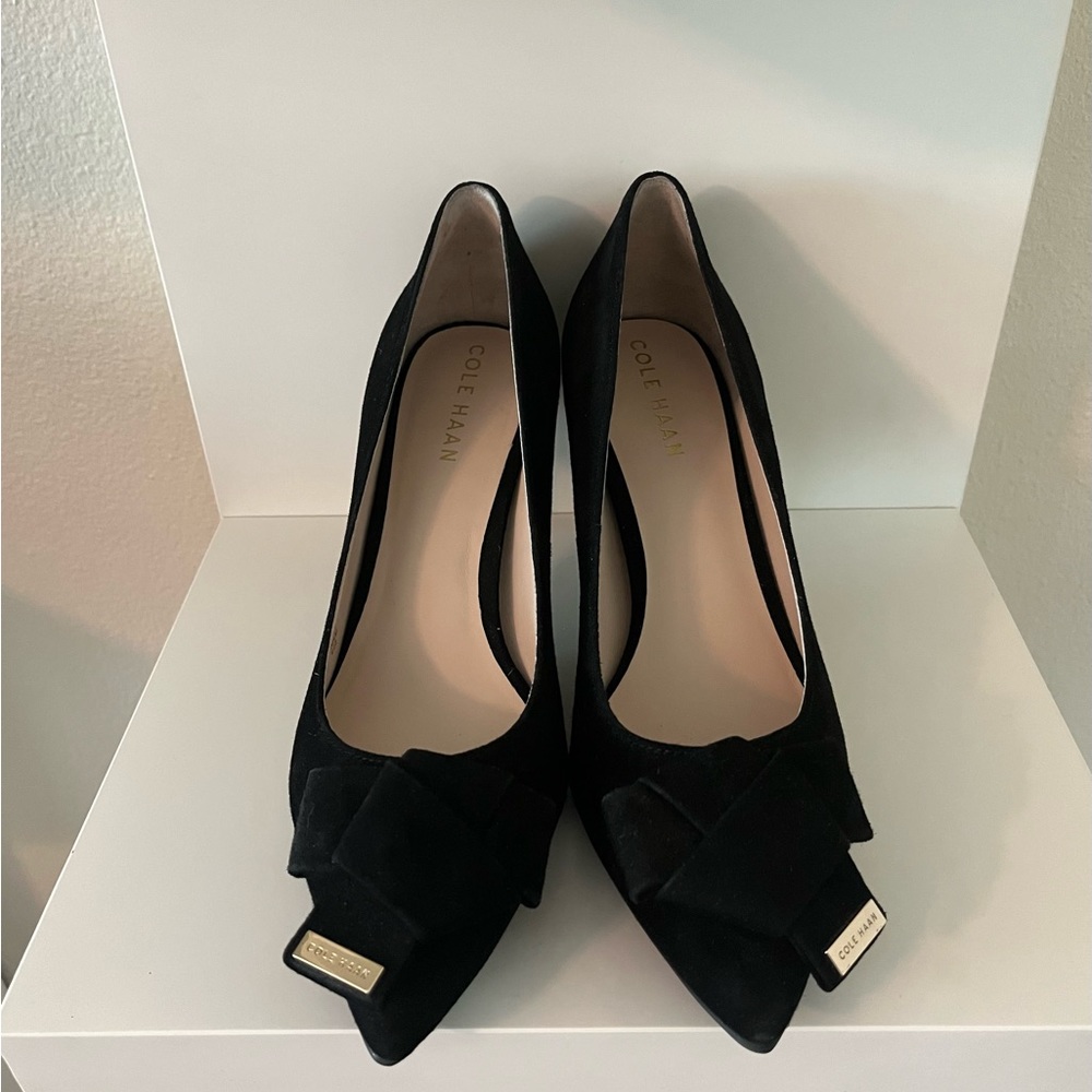 Cole Haan Black Suede Pumps
